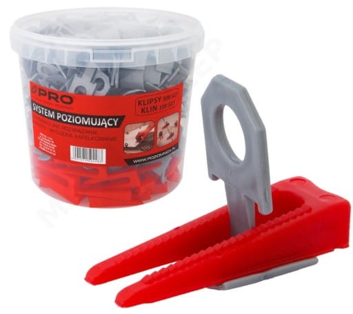 SYSTEM POZIOMUJĄCY MAX 400 SZT - KLIPSY/KLINY