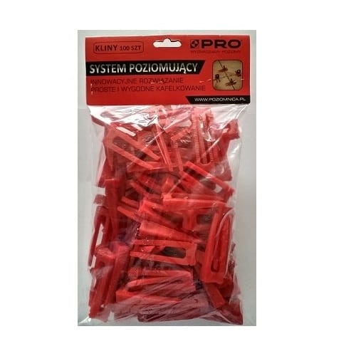 SYSTEM POZIOMUJĄCY - KLINY 100 SZT
